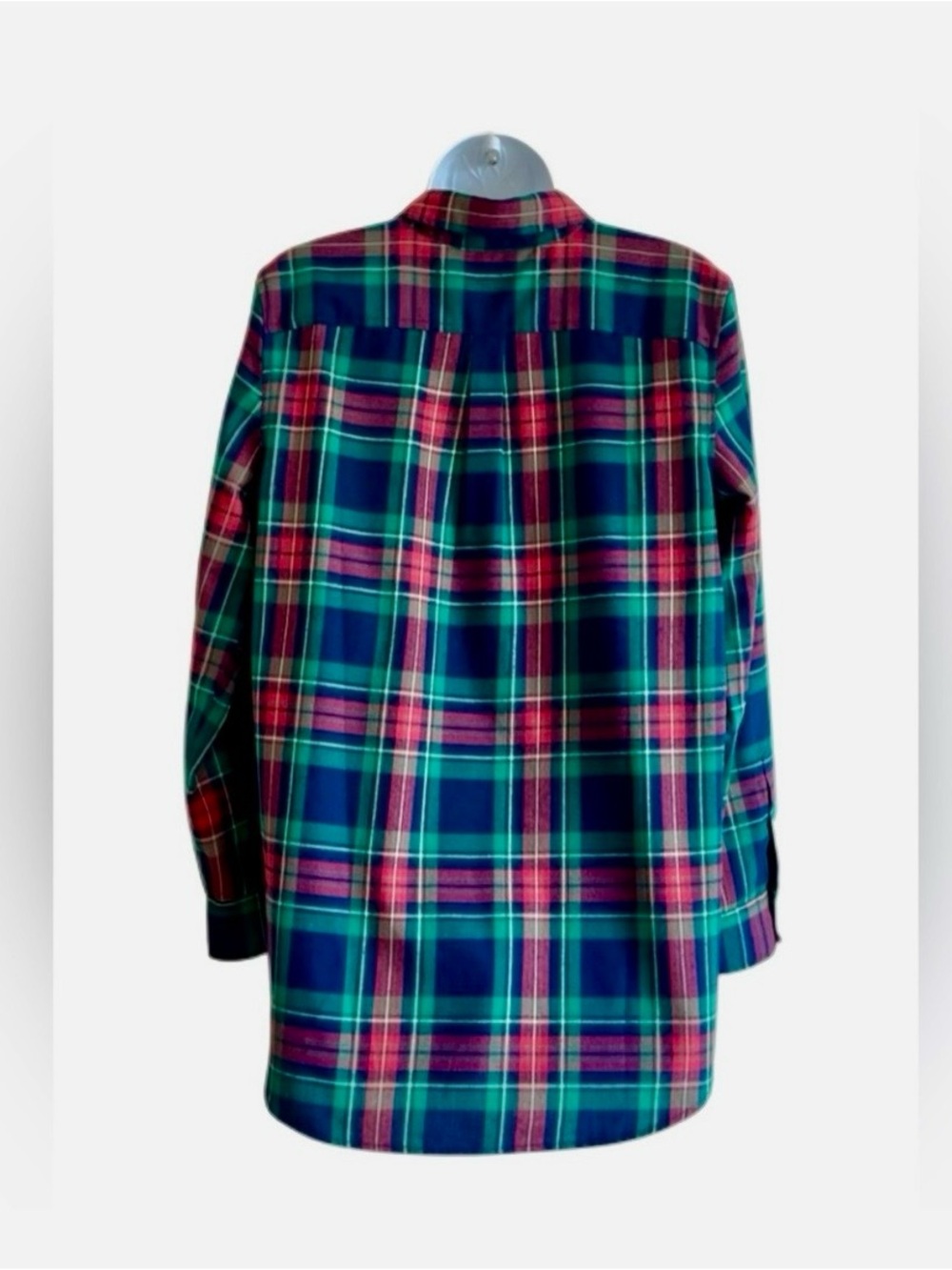 Vineyard Vine Women’s Green and Red Plaid Button-Down Shirt - Picture 2 of 6